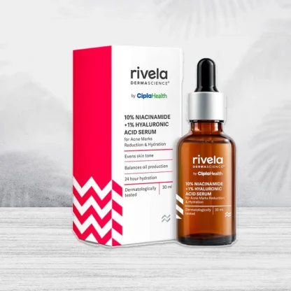 Rivela 10% Niacinamide<span> +1% Hyaluronic Acid  Serum (30 ml)</span>